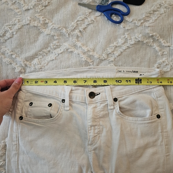 Rag & Bone Dre Capri White Jeans Size 26 - Picture 9 of 10